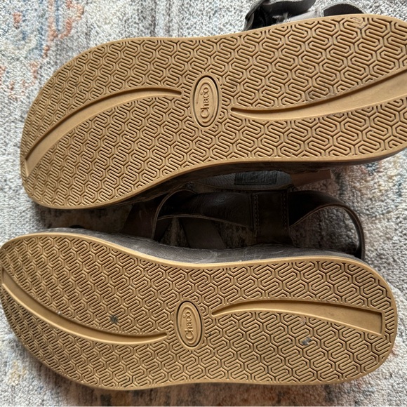 Chaco Wayfarer Sandals, Gray Leather - Picture 8 of 10